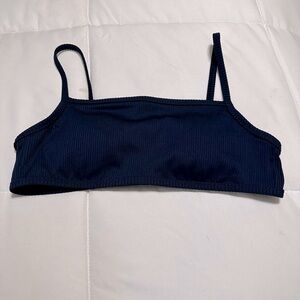 J.Crew Navy Blue Ribbed Swim top